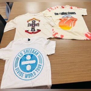 Various Music concerts Past Tours Ed Sheeran, Guns&Roses and Rolling Stones S-M